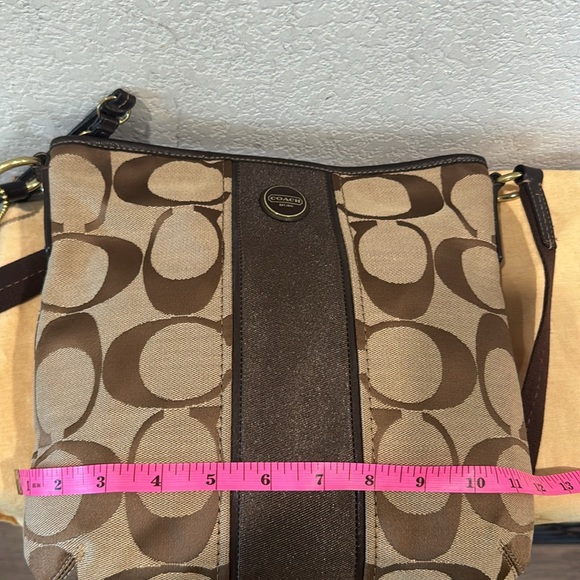 COACH SIGNATURE STRIPE DUFFLE SIGNATURE FABRIC - Picture 10 of 11